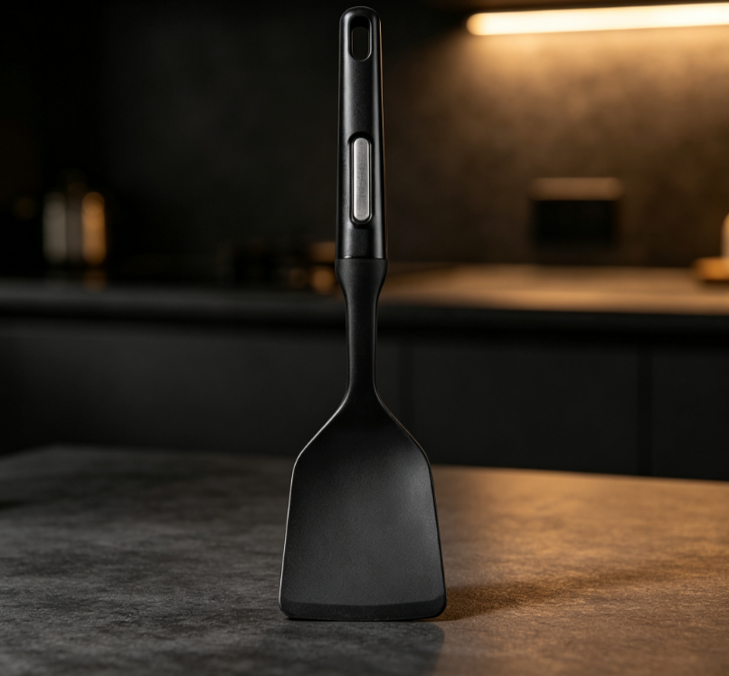 One-Piece Molded Household Cooking Spatula, High-Temperature Resistant Kitchen Spatula, Non-Stick Pan Protector