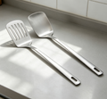 Original Color Stainless Steel Spatula Two-Piece Set