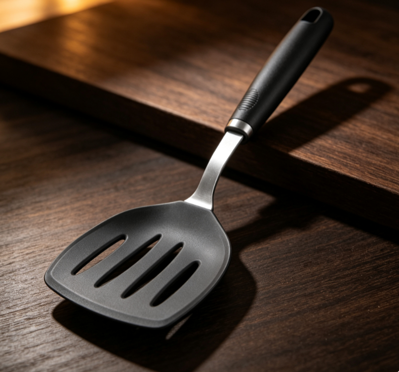 Household High-Temperature Resistant Nylon Scraper, Non-Stick Pan-Frying Spatula, Long Handle