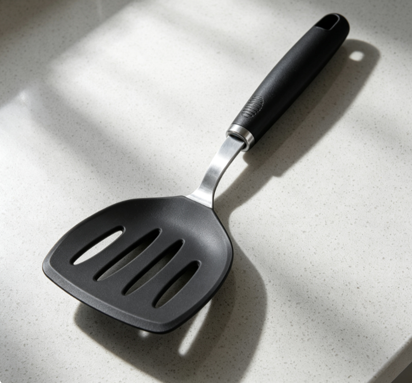 Household High-Temperature Resistant Nylon Scraper, Non-Stick Pan-Frying Spatula, Long Handle