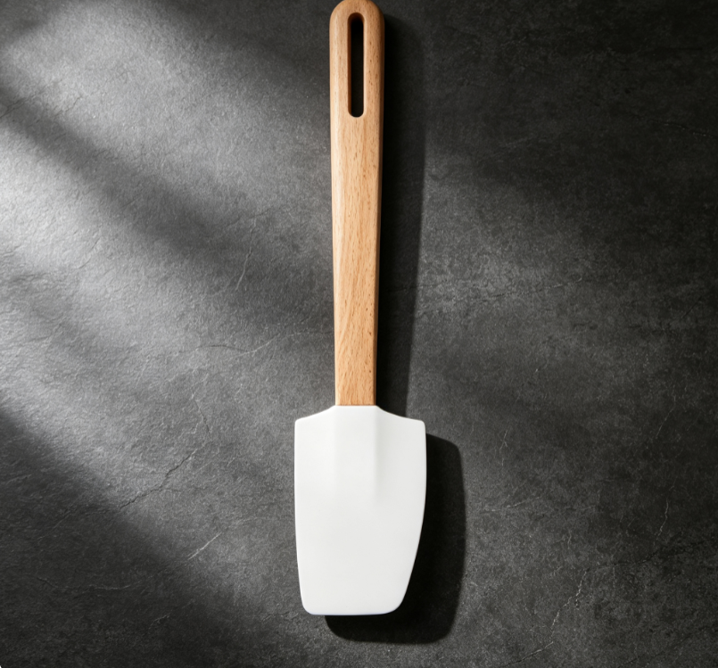Beechwood Handle Silicone Mini Spatula