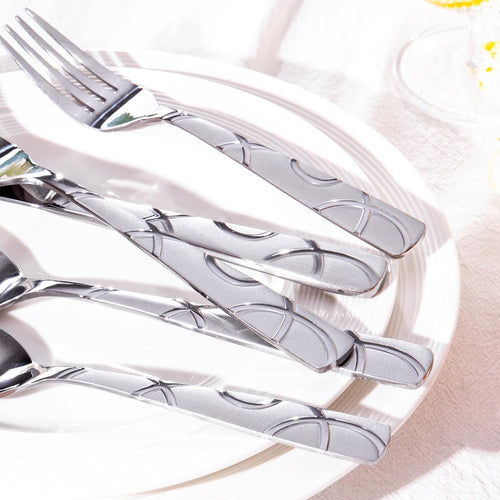 20PCS Silverware Set Service for 4,Premium Stainless Steel Cutlery Set, Mirror Polished Flatware Sets,Modern Kitchen Eating Utensils Set Include Spoons Forks Knives