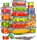 40-Piece Food Storage Container Set with Lids (20 Containers + 20 Lids)