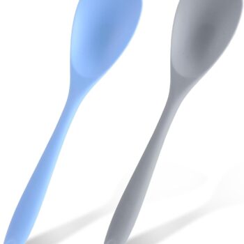 2 Pcs 11.5inch Silicone Spatulas, Silicone Heat Resistant Non-Stick Scrapers, Flexible Cooking Spoon for Baking, Mixing, Cooking
