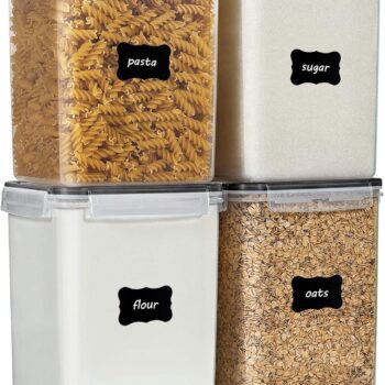 Four Large Food Storage Containers, 5.2L/175oz